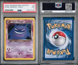 2002 POKEMON NEO DESTINY #6 DARK GENGAR-HOLO PSA 7 - Image 3