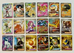 Pokemon Lot of 18 EN Illustration Rare, Ultra Rare, FA Ultra Rare’s CLEAN! - Image 1
