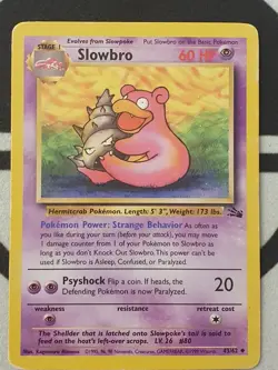 Pokemon Karte Lahmus 43/62 Fossil Set Pokemon Original TCG 1999 Vintage - Image 2
