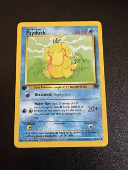 1st Edition Psyduck 65/82 - Team Rocket - Common - Pokemon - NM - Image 1