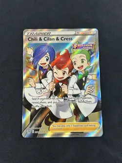Pokemon Chili & Cilan & Cress 258/264 Full Art Trainer Fusion Strike - Image 1