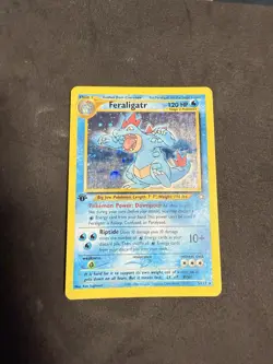 Pokemon Feraligatr 5/111 1st Edition Neo Genesis Holo Light Play LP - Image 2