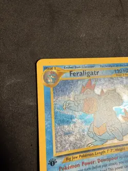 Pokemon Feraligatr 5/111 1st Edition Neo Genesis Holo Light Play LP - Image 3