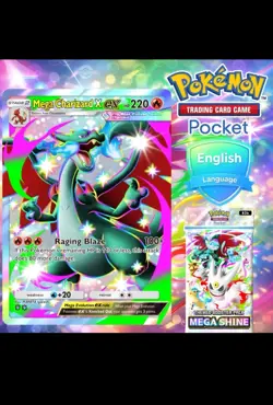 【DIGITAL TRADE】 Pokemon TCG Pocket 2 Shiny Star Mega Charizard X Mega Shine - Image 1