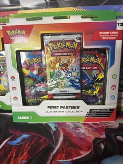 Pokemon First Partner Illustration Collection Series 1 Sealed Box W/ Promos New - Image 1