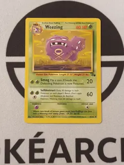 Pokemon Karte Smogmog 45/62 Fossil Set Pokemon Original TCG 1999 Vintage - Image 1