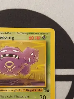 Pokemon Karte Smogmog 45/62 Fossil Set Pokemon Original TCG 1999 Vintage - Image 4