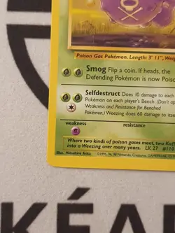 Pokemon Karte Smogmog 45/62 Fossil Set Pokemon Original TCG 1999 Vintage - Image 5