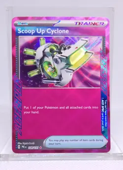 Pokemon Scoop Up Cyclone 128/131 Prismatic Evolutions Ace Spec Holo - Image 1