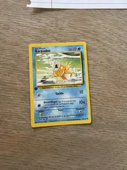 Pokemon Karpador First Edition GERMAN NM 35/102 Uncommon Non Holo - Image 1