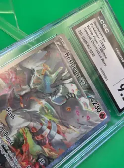 Reshiram ex 166/086, CGC 9.5 MINT Plus, White Flare Pokemon - Image 3