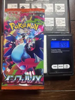 Heavy 8.48g Pokemon Sealed Inferno X Japanese Booster Pack - Image 1