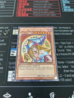 Yu-Gi-Oh Dark Magician Girl Secret Rare LCYW-EN022 Legendary Collection 3 Yugis - Image 1