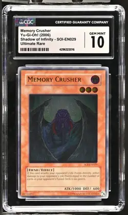 Memory Crusher - SOI EN029 - Ultimate Rare - CGC 10 GEM MINT - Yugioh! 2006 - Image 4
