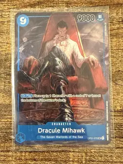 Dracule Mihawk OP01-070 Super Rare Alt Art One Piece Card English Romance Dawn - Image 1