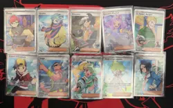 Pokemon Foil Trainer Supporter Card Lot 10 Penny Grusha Giacomo Acerola - Image 1