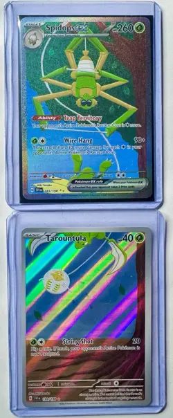 Pokemon TCG Tarountula IR 199/198 & Spidops SIR 243/198 Card Scarlet & Violet - Image 1