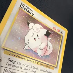 Pokemon Clefairy Base Set Holo Rare Card 005/102 40 HP English 1999 WOTC Vintage - Image 2