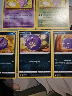 Pokemon Card koffing Bundle Non Holo Evolutions Base Set Wotc Chilling Reign - Image 5