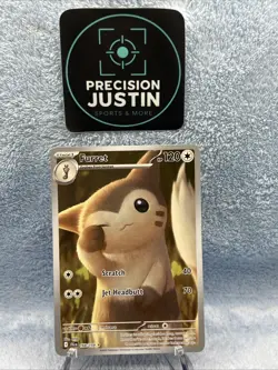 Pokemon TCG Card Furret 168/159 Illustration Rare Holo IR Sv09: Journey Together - Image 1