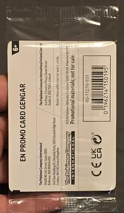 Pokemon Gengar Promo Card GameStop 050/088 Holo English TCG SEALED - Image 2