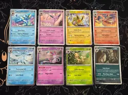 Prismatic Evolutions Cosmos Holo Promo Cards Full Set Of 8 Eeveelutions - Image 1