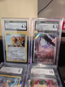 10 Card ENG & JAP Pokemon Lot Graded CGC (NM+ - Pristine) AR, LC, Holo, Radiant - Image 4
