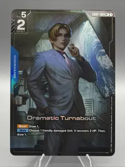 Dramatic Turnabout (Alt Art) R+ GD02-100 Dual Impact Rare+ Gundam Card Game NM/M - Image 1