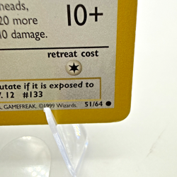 💥 Eevee 51/64 Jungle Set Non Holo Foil Pokemon 1999 Vintage Card - Image 5