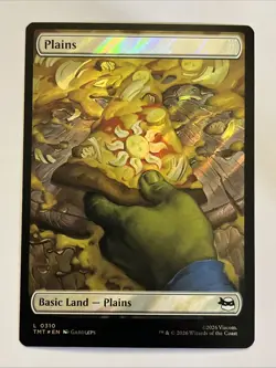 Full Art Plains 310 Surge Foil Teenage Mutant Ninja Turtles TMNT TMC MTG Magic - Image 1