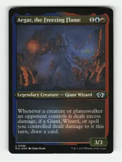 Aegar, the Freezing Flame (Foil Etched) U Multiverse Legends 96 LP Foil MTG - Image 1