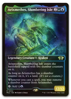 Arixmethes, Slumbering Isle #32 (Foil) (NM) March of the Machine MUL Magic MTG - Image 1