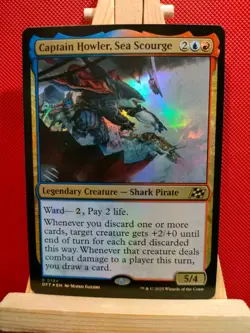 Captain Howler, Sea Scourge FOIL - Aetherdrift - Rare - NM (See pics) MTG - Image 1