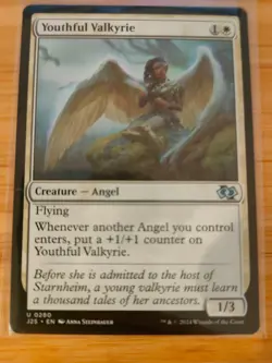 MTG Youthful Valkyrie 0280 J25 Foundations M/NM Free UK P&P - Image 1