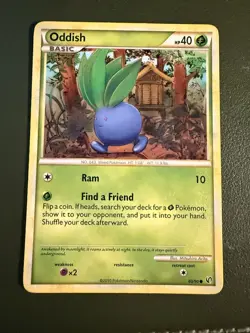 Pokemon TCG Oddish 60/90 HS—Undaunted HGSS3 LP - Image 1