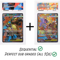 Pokemon Mega Kangaskhan EX 182/132 + 164/132 Sequential ACE 10 Mega Evolution - Image 1