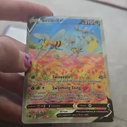 Pokemon Beedrill V Full Art Ultra Rare Holo Astral Radiance 161/189 Card - Image 5