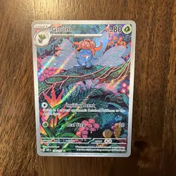 Pokemon Gloom 198/197 Illustration Rare Holo TCG Obsidian Flames IR - Image 1