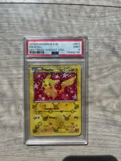 2013 Pokemon B&W Pikachu Legendary treasures radiant Collection RC7 PSA 9 - Image 1