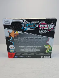 NEW Pokemon TCG Scarlet & Violet Black & White Bolt Flare Poster Collection Set - Image 2