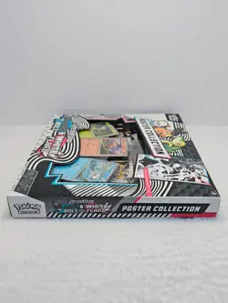 NEW Pokemon TCG Scarlet & Violet Black & White Bolt Flare Poster Collection Set - Image 3