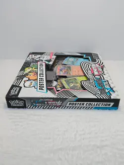 NEW Pokemon TCG Scarlet & Violet Black & White Bolt Flare Poster Collection Set - Image 5