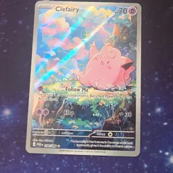 Pokemon Clefairy 70 HP 094/088 POR Full Art Holo Rare Fairy Basic Card - Image 1