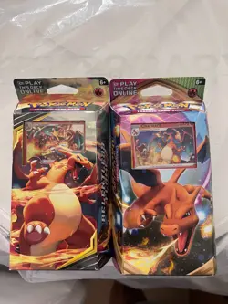 Pokemon Charizard Theme Decks-2019 Team Up Relentless Flame & 2020 Vivid Voltage - Image 1