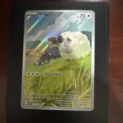 Pokemon Hop's Wooloo Sv09 Illustration Rare Holo 170/159 HP70 Basic Card - Image 1