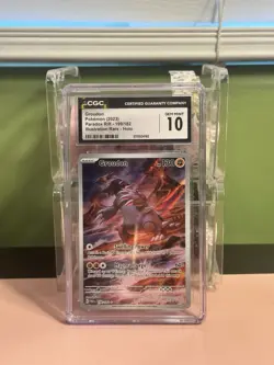 CGC 10 2023 Pokemon Paradox Rift IR #199 Groudon Holo - Image 1