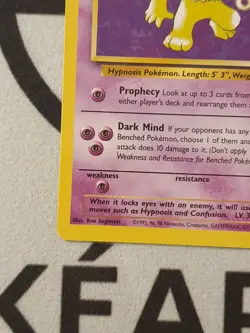 Pokemon Karte Hypno 23/62 Fossil Set Pokemon Original TCG 1999 Vintage - Image 5