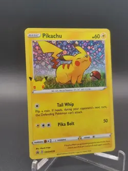 Pokemon Pikachu - (General Mills) SWSH039 Sword And Shield Black Star Promo Mint - Image 1