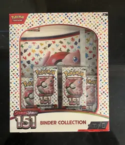 Pokemon TCG Scarlet & Violet Pokemon 151 Binder Collection +4 151 Packs NEW!!!! - Image 1