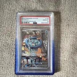 Pokemon Squirtle Illustration Rare Holo 148/142 Sv07 Stellar Crown PSA 10 2024 - Image 1